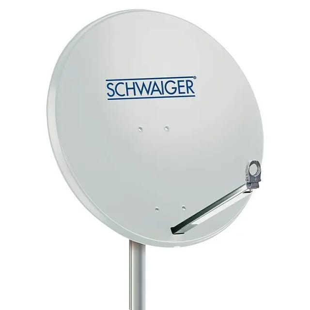 SCHWAIGER Offset Antenne, max. 38,5 db, Hellgrau