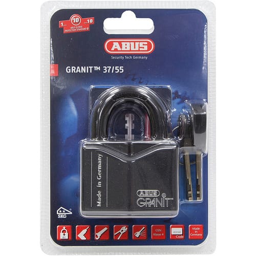ABUS Vorhangschloss, LxBxH: 31 x 35 x 84 mm, Messing, Messing - goldfarben