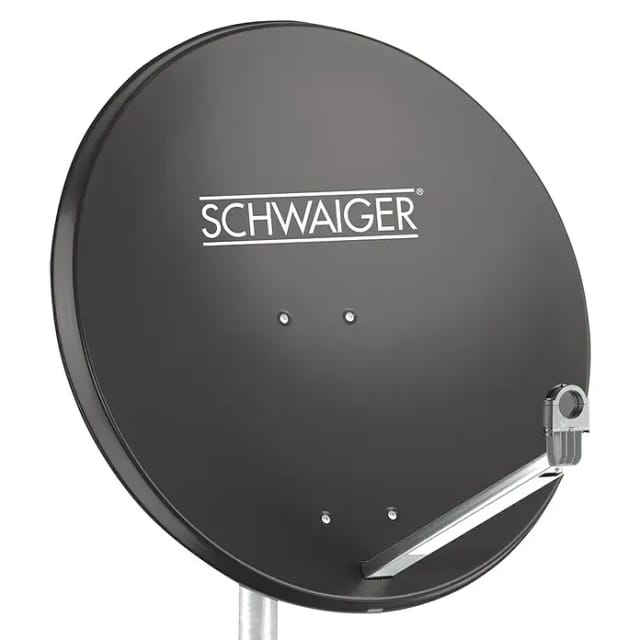 SCHWAIGER Offset Antenne, max. 38,5 db, Anthrazit - grau