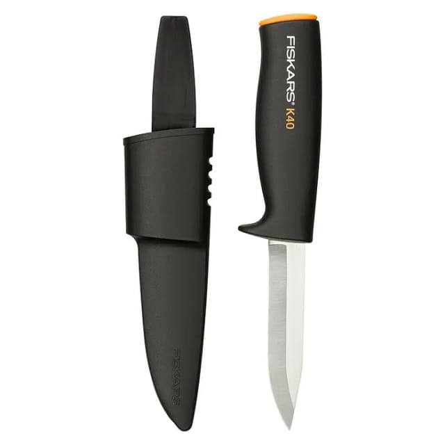 FISKARS Universalmesser »StaySharp«, Klingenlänge: 10 cm, Stahl, schwarz - bunt