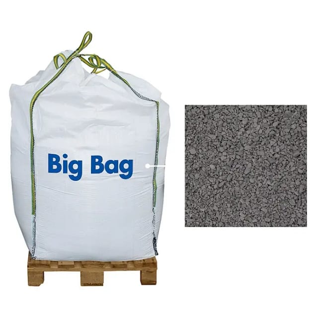 Splitt, 1000 kg, Körnung: 5 mm - grau