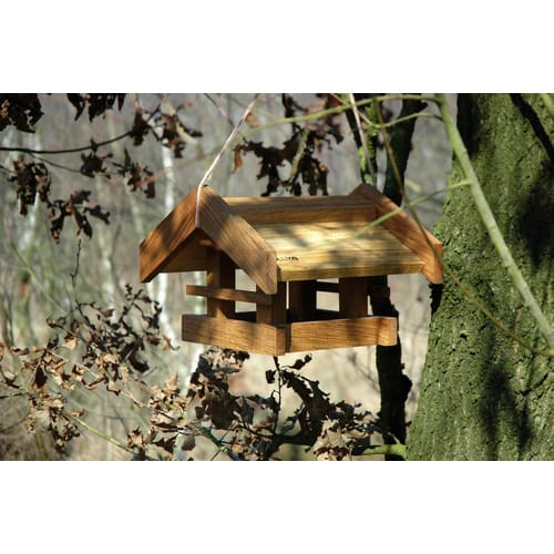 DOBAR Design-Vogelhaus Basis - braun