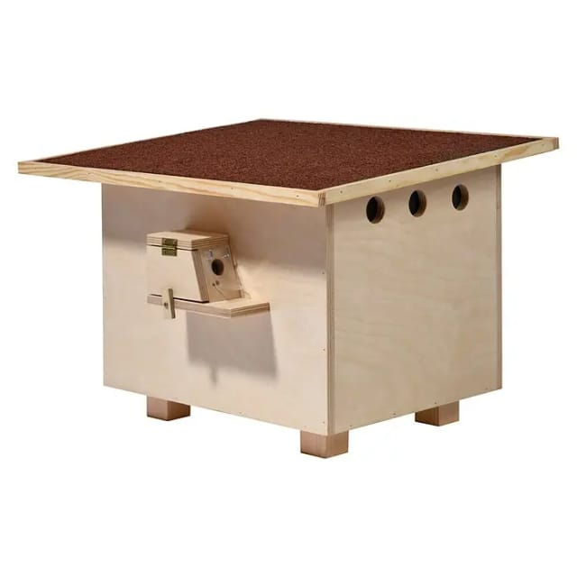 DOBAR Dobar Großer Hummelkasten mit Bitumendach - beige