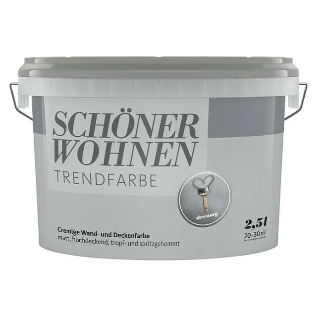 SCHÖNER WOHNEN FARBE Dispersionsfarbe »Trendfarben«, Dreamy, matt - grau
