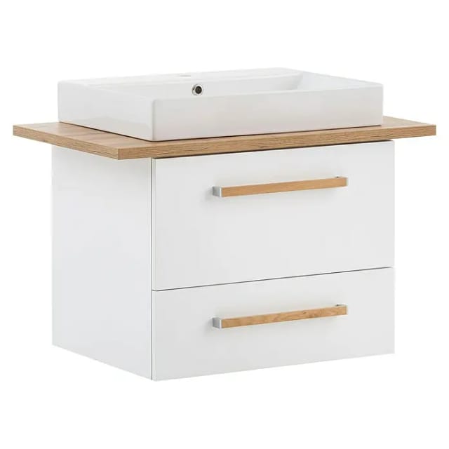 SCHILDMEYER Waschtisch »Duo«, BxH: 82,2 x 61,5 cm, Sanitärkeramik, 1 Becken - weiss