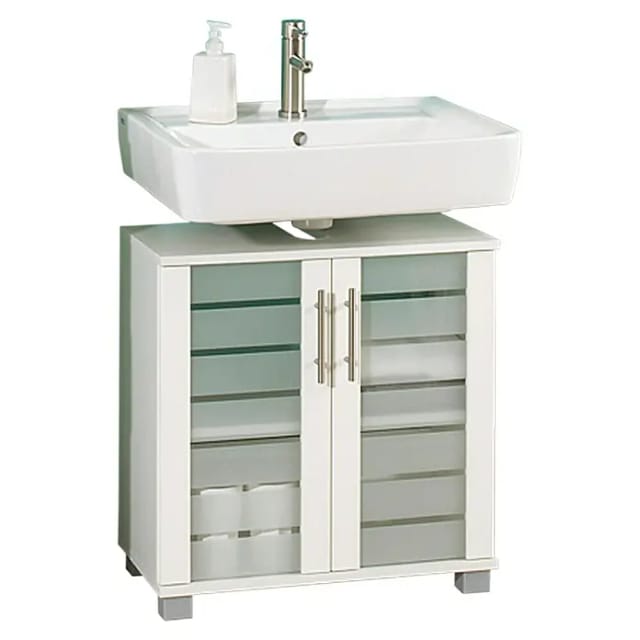 SCHILDMEYER Waschbeckenunterschrank »Niko«, BxHxT: 59,8 x 62,4 x 32,6 cm - weiss