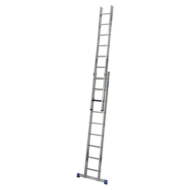 KRAUSE Schiebeleiter »STABILO + S«, 9 Stufen, Aluminium - silberfarben
