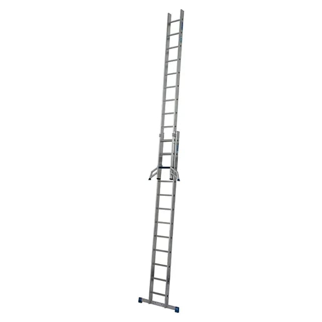 KRAUSE Schiebeleiter »STABILO + S«, 12 Stufen, Aluminium - silberfarben
