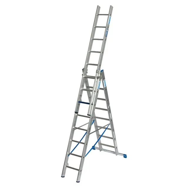 KRAUSE Vielzweckleiter »STABILO + S«, 8 Stufen, Aluminium - silberfarben