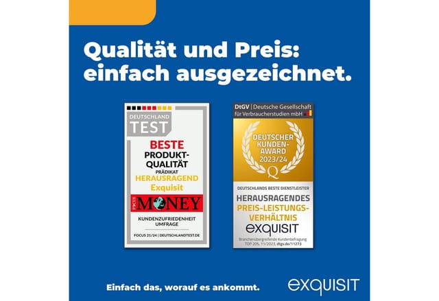 Exquisit Elektro-Standherd, 46 l, 4 Kochfelder - weiss