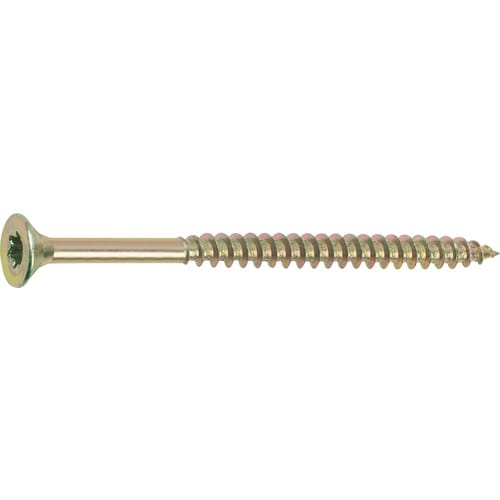 GECCO Spanplattenschrauben, TX, 200 Stk., 6 x 90 mm - goldfarben