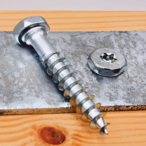 Schmid Schrauben Holzbauschraube, Rapid Dual, 10 mm, Stahl, 25 Stk., 10 x 80 mm - silberfarben
