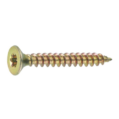 GECCO Spanplattenschrauben, TX, 1000 Stk., 4 x 30 mm - goldfarben