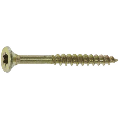 GECCO Spanplattenschrauben, TX, 1000 Stk., 4 x 40 mm - goldfarben