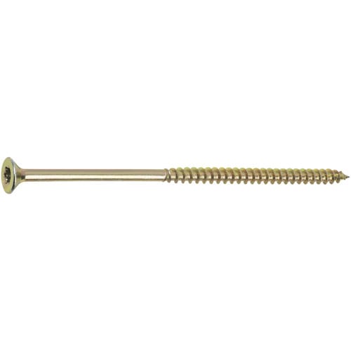 GECCO Spanplattenschrauben, TX, 100 Stk., 6 x 130 mm - goldfarben