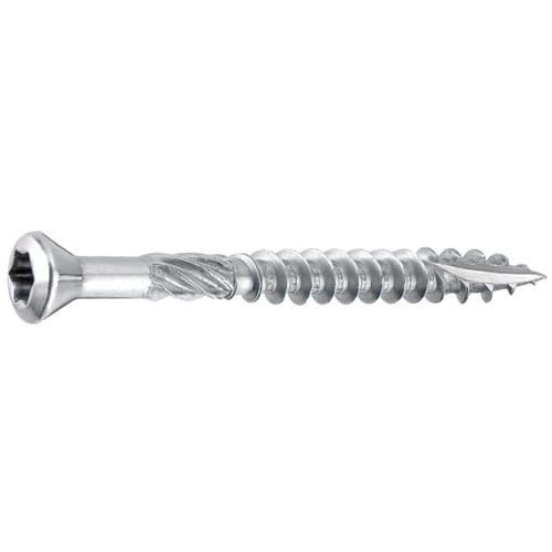 GECCO Terrassenschrauben, 5 mm, Edelstahl rostfrei, 200 Stk., 5 x 60 mm - silberfarben