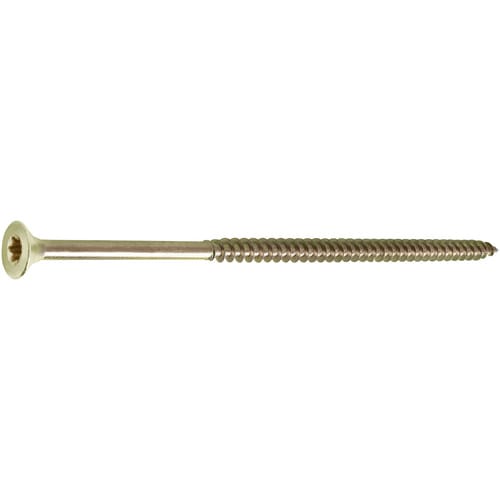 GECCO Spanplattenschrauben, TX, Stahl, 200 Stk., 5 x 120 mm - goldfarben