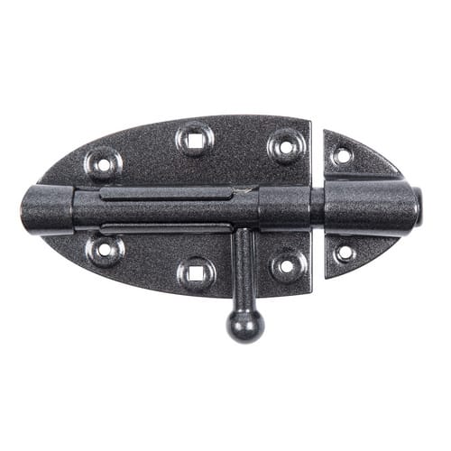 GAH ALBERTS Bolzenriegel, aus Stahl, 72 mm Breite, schwarz glänzend