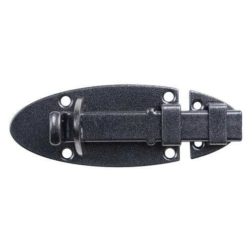 GAH ALBERTS Schlossriegel, aus Stahl, 44 mm Breite, schwarz glänzend