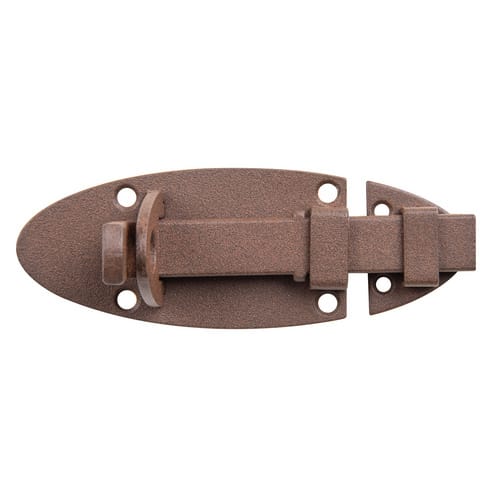 GAH ALBERTS Schlossriegel, aus Stahl, 44 mm Breite, braun