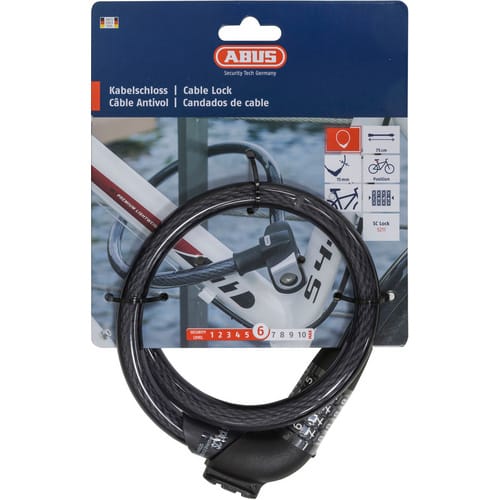 ABUS Kabelschloss »SC Lock 5211«, Ø 6 mm, L: 750 mm - schwarz