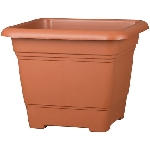 SCHEURICH Pflanzgefäß »NORA«, Kunststoff, terrakottafarben, eckig - orange