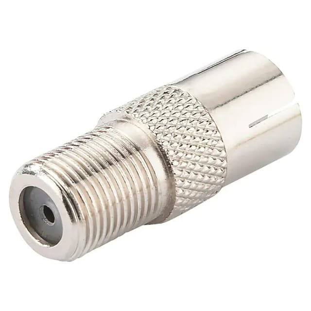 SCHWAIGER Adapter, Silber, Metall, Antennen- und SAT-Anschlusskabel - silberfarben
