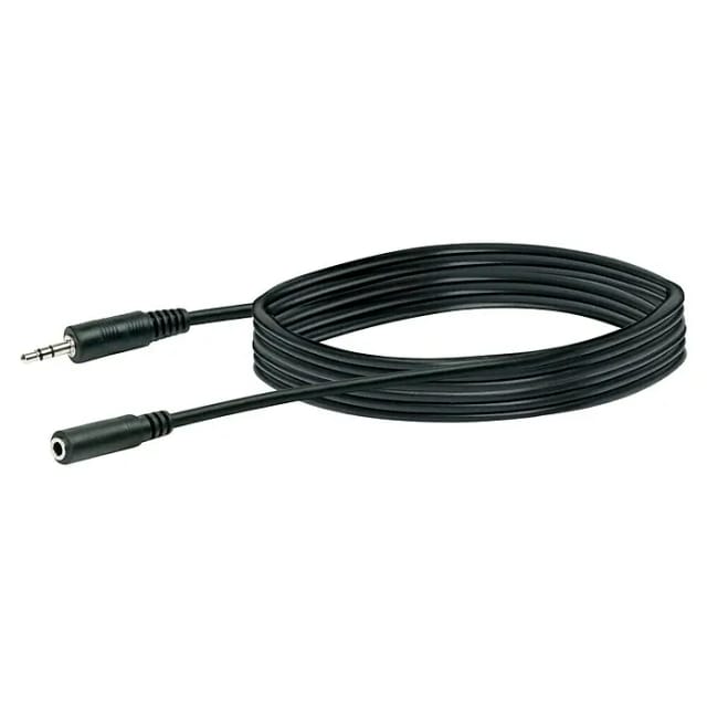 SCHWAIGER Audio-Verlängerungskabel, Schwarz