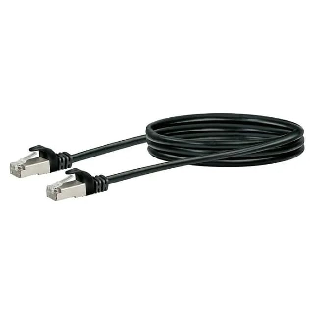 SCHWAIGER Netzwerkkabel, CAT6 2,5 m schwarz