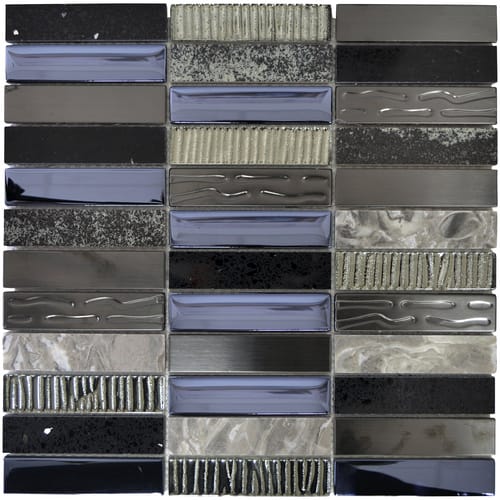 HuH Mosaik Mosaikfliese »Artificial«, BxL: 29,8 x 29,8 cm, Wandbelag - grau