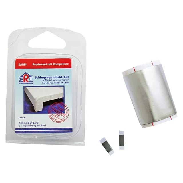 SAREI Schlagregendichtset, 500 x 8 x 125 mm, Weiß, Butyl - beige