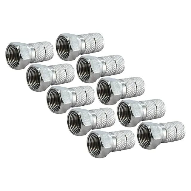 SCHWAIGER F-Stecker, Silber, Metall, Koaxialkabel - silberfarben