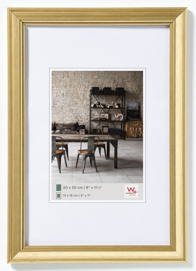 Walther Design Bilderrahmen, LOUNGE RAHMEN, Gold, 30x40 cm - goldfarben