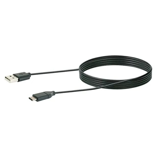 SCHWAIGER Adapterkabel, USB 3.1 3.1C-St/2.0 A-St 1 m schwarz