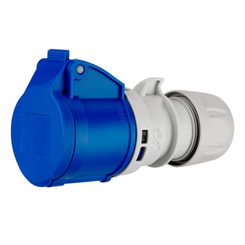 REV-Ritter Kupplung mit Stecker, Blau, Kunststoff