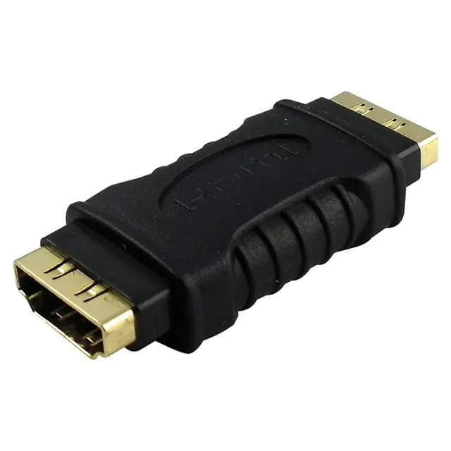 SCHWAIGER HDMI®-Doppelkupplung, Schwarz, Kunststoff, HDMI®-Kabel