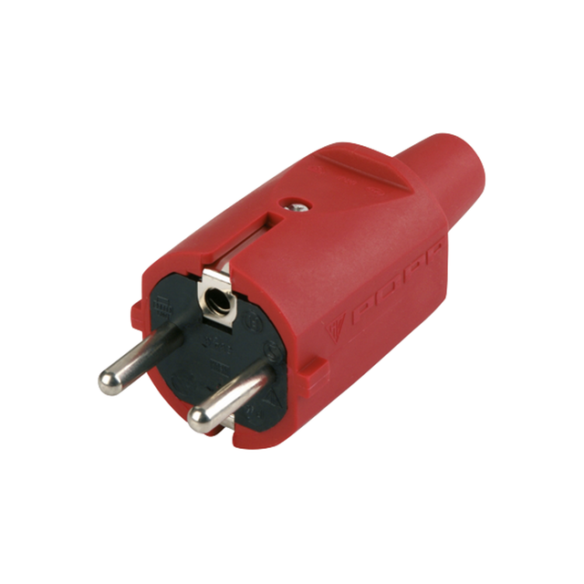 REV-Ritter Schutzkontakt-Stecker, 250 V, Rot