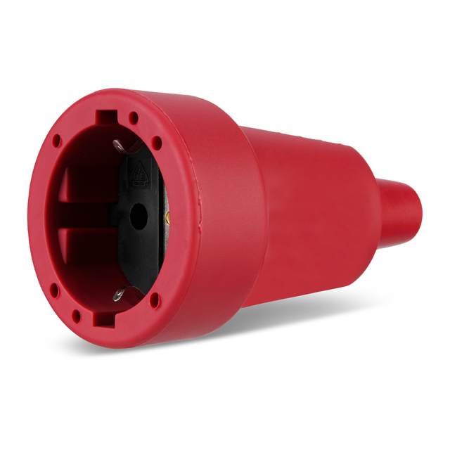 REV-Ritter Kupplung mit Stecker, Rot, Gummi