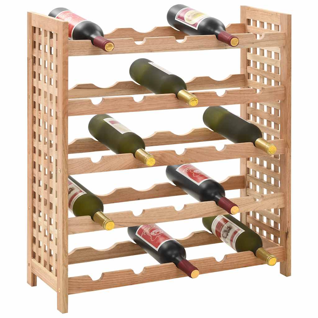 Maison Exclusive - Weinregal Für 25 Flaschen Nussbaumholz Massiv