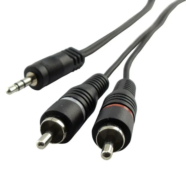 SCHWAIGER Audio-Adapter-Kabel, Schwarz