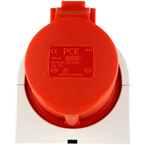 REV-Ritter CEE-Wandsteckdose, 400 V, Weiß - weiss