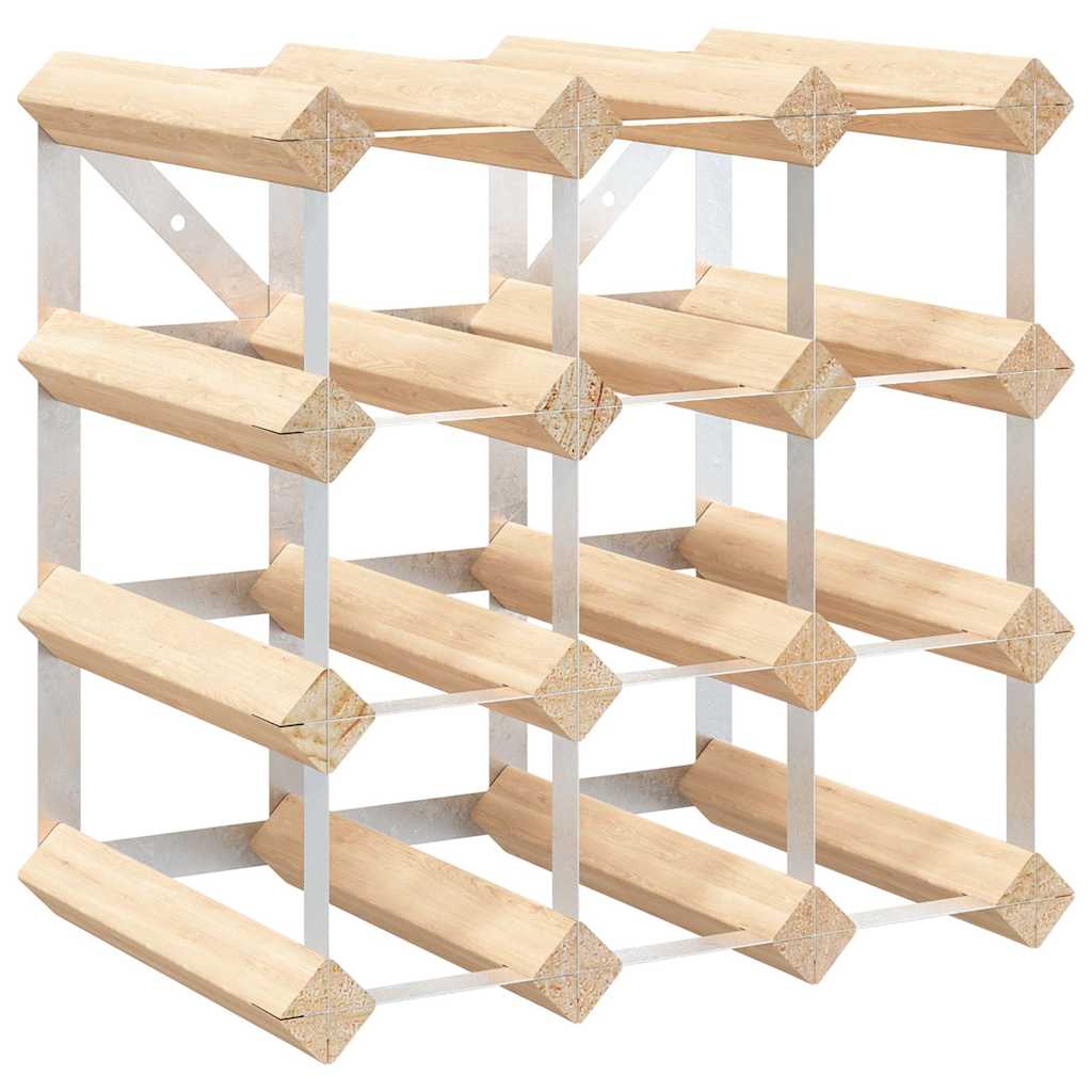 Maison Exclusive - Weinregal Für 12 Flaschen Massivholz Kiefer