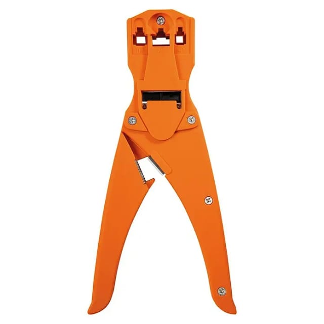 SCHWAIGER Crimpzange, 21 cm, Orange, Kunststoff