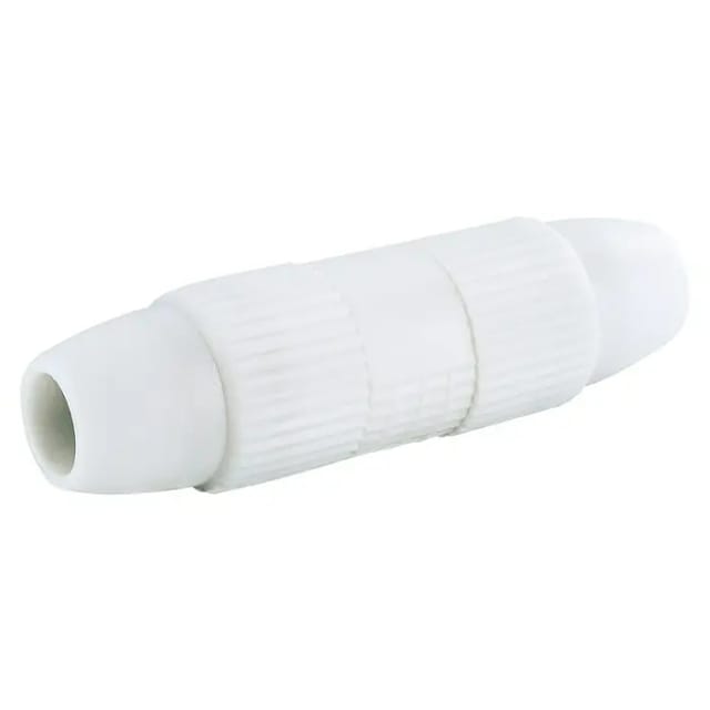 SCHWAIGER IEC-Verbinder, Weiß, Kunststoff, Koaxialkabel - weiss