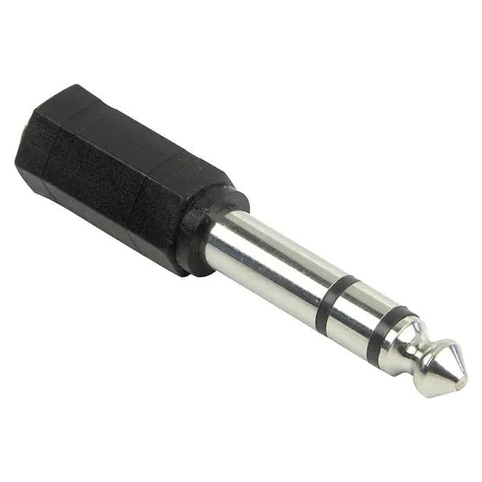 SCHWAIGER Audioadapter, 1x6,3 mm Stecker/1x3,5 mm Buchse stereo