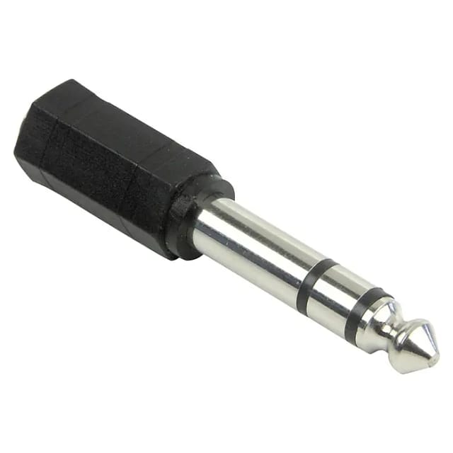 SCHWAIGER Audioadapter, 1x6,3 mm Stecker/1x3,5 mm Buchse stereo