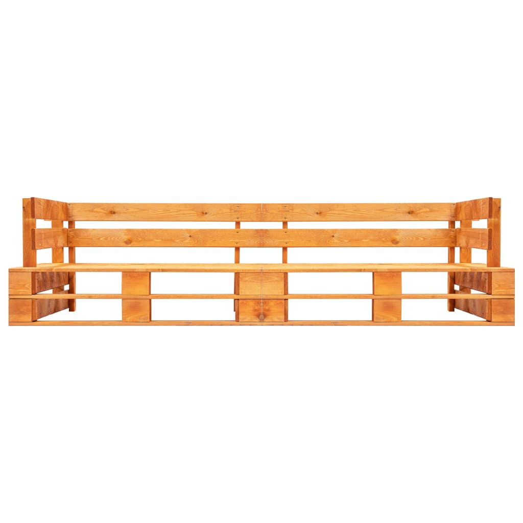 Maison Exclusive - Garten-palettensofa 2-sitzer Honigbraun Holz