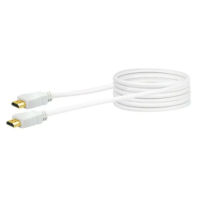 SCHWAIGER HDMI-Kabel, BASIC, 3 m, Weiß - weiss