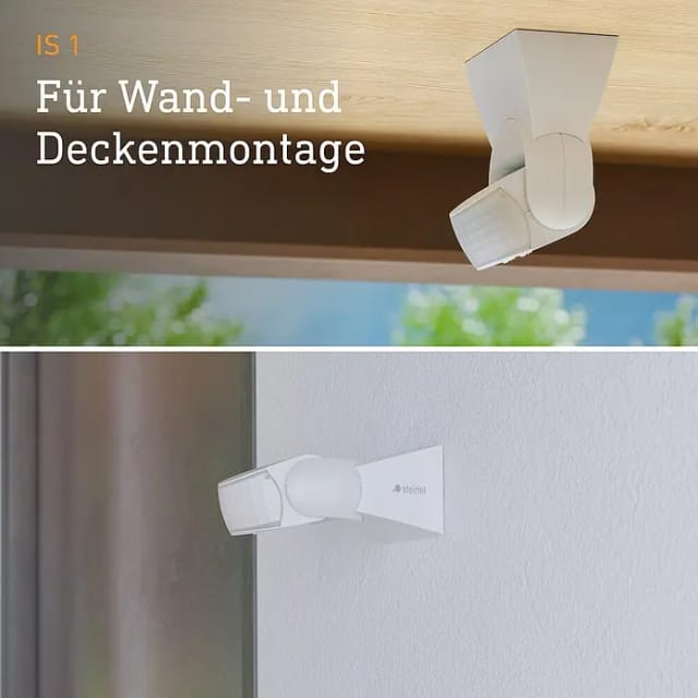 STEINEL Bewegungsmelder »IS 1«, 120° Sensor, Innen und Außen, 10 m Reichweite, weiß - weiss