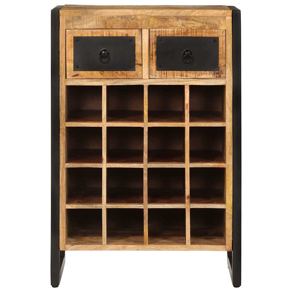 Maison Exclusive - Weinregal Für 16 Flaschen Massivholz Mango